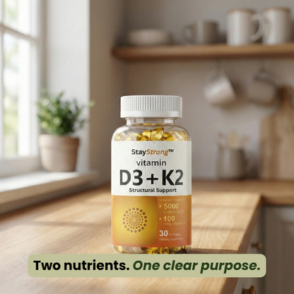 StayStrong™ Vitamin D3 + K2 (MK-7) Softgels