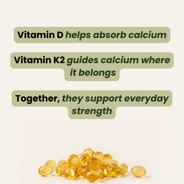 StayStrong™ Vitamin D3 + K2 (MK-7) Softgels