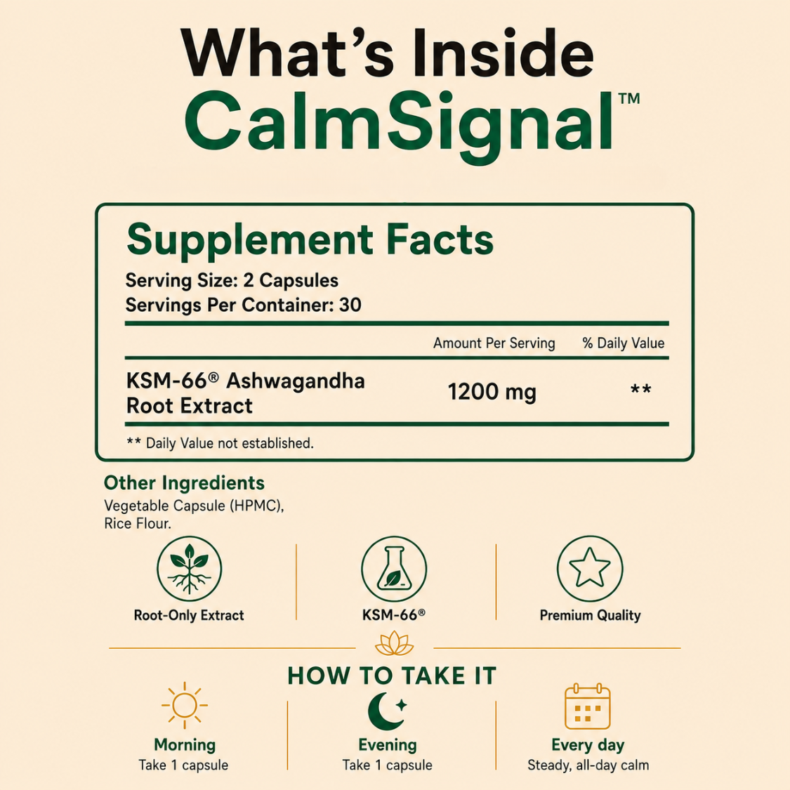 CalmSignal™ – Premium Ashwagandha