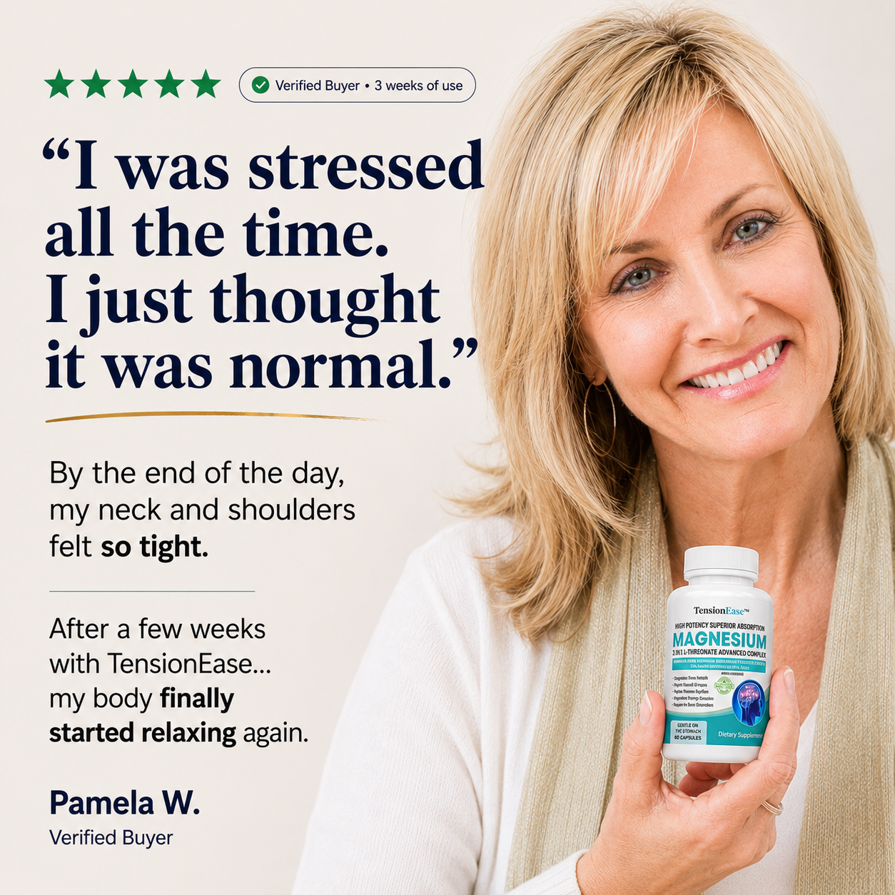TensionEase™ 3-in-1 Magnesium